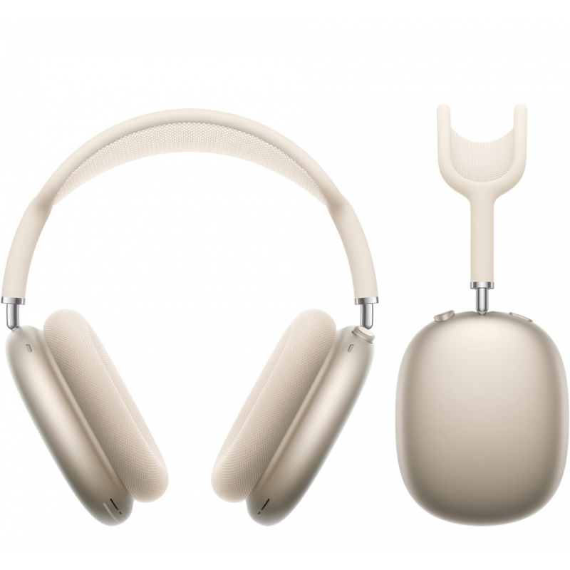 Apple AirPods Max (2e génération), Casque Bluetooth sans fil avec réduction de bruit (USB-C) – Lumière stellaire