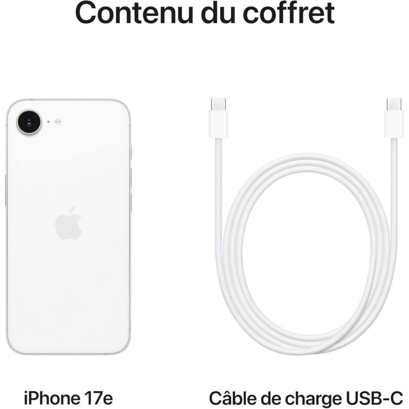 Apple iPhone 17e (256 Go) - Blanc