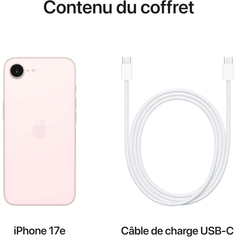 Apple iPhone 17e (256 Go) - Rose poudré