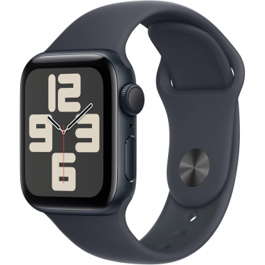 Apple Watch SE 2024 2ème Génération (GPS, 40mm) - Boîtier Aluminium Midnight avec Bracelet Sport S/M Midnight Apple Watch SE 2024 2ème Génération (GPS, 40mm) - Boîtier Aluminium Midnight avec Bracelet Sport S/M Midnight