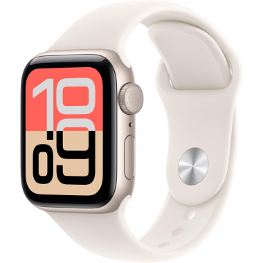 Apple Watch SE 3 (GPS, 40mm) - Montre connectée avec boîtier Lumière stellaire et Bracelet Sport Lumière stellaire M/L Apple Watch SE 3 (GPS, 40mm) - Montre connectée avec boîtier Lumière stellaire et Bracelet Sport Lumière stellaire M/L