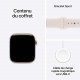 Apple Watch Series 11 (GPS 42 mm) Montre connectée avec boîtier Or Rose et Bracelet Sport Rose Tendre (M/L)