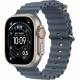 Apple Watch Ultra 3e génération (GPS, 49 mm) - Boîtier en titane naturel avec bracelet bleu océan, taille unique