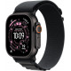 Apple Watch Ultra 3e génération (GPS, 49 mm) - Boîtier en titane noir avec bracelet Alpine Loop noir (taille moyenne)