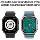 Apple Watch Ultra 3e génération (GPS, 49 mm) - Boîtier en titane noir avec bracelet Alpine Loop noir (grand modèle)