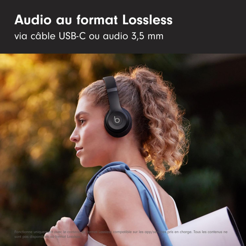 Beats Solo 4 Casque Supra-auriculaire sans Fil Bluetooth – Noir Mat