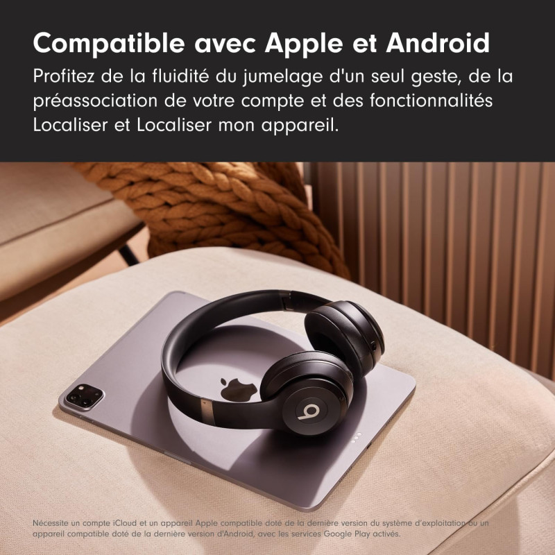 Beats Solo 4 Casque Supra-auriculaire sans Fil Bluetooth – Noir Mat