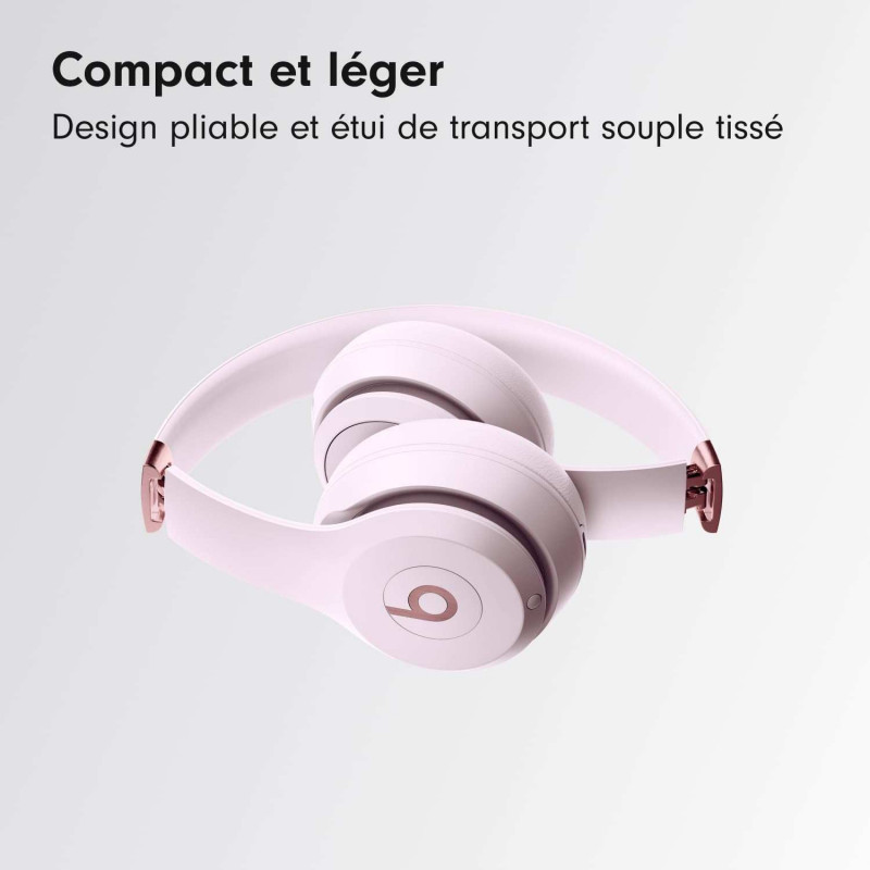 Beats Solo 4 Casque Supra-auriculaire sans Fil Bluetooth – Rose pâle