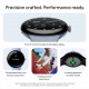 Google Pixel Watch 4 Wi-Fi (41mm) - Polished Silver Aluminium Case with Iris Active Band