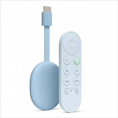 Google Chromecast avec Google TV 4K et commandes vocales - Bleu ciel Google Chromecast avec Google TV 4K et commandes vocales - Bleu ciel