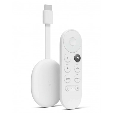 Google Chromecast avec Google TV 4K et commandes vocales - Neige Google Chromecast avec Google TV 4K et commandes vocales - Neige