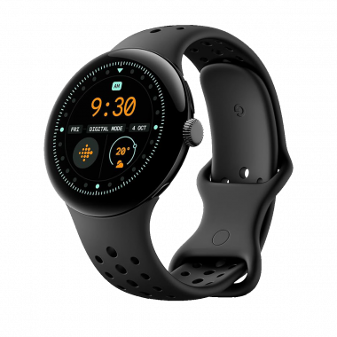 Google Pixel Watch 3 Wi-Fi (45mm) - Boîtier Noir Mat avec Bracelet Noir Volcanique Google Pixel Watch 3 Wi-Fi (45mm) - Boîtier Noir Mat avec Bracelet Noir Volcanique
