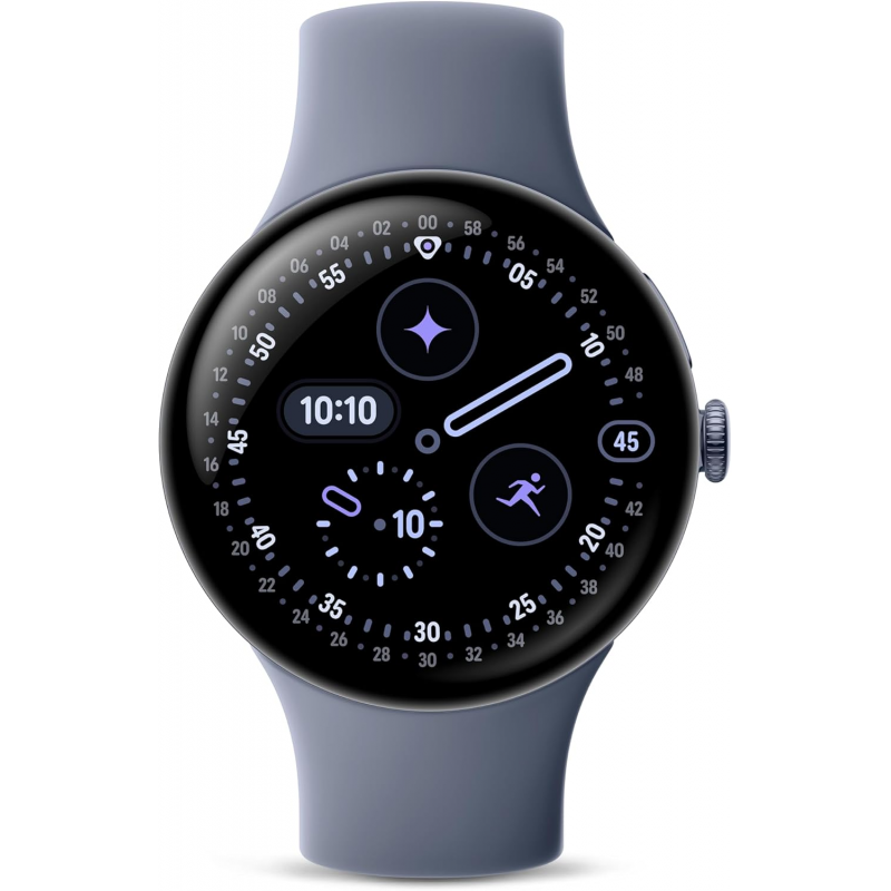 Google Pixel Watch 4 Wi-Fi (45mm) - Satin Moonstone Aluminium Case with Moonstone Active Band