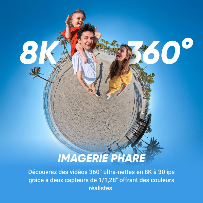 Insta360 X5 - Caméra d'action 360 étanche Insta360 X5 - Caméra d'action 360 étanche