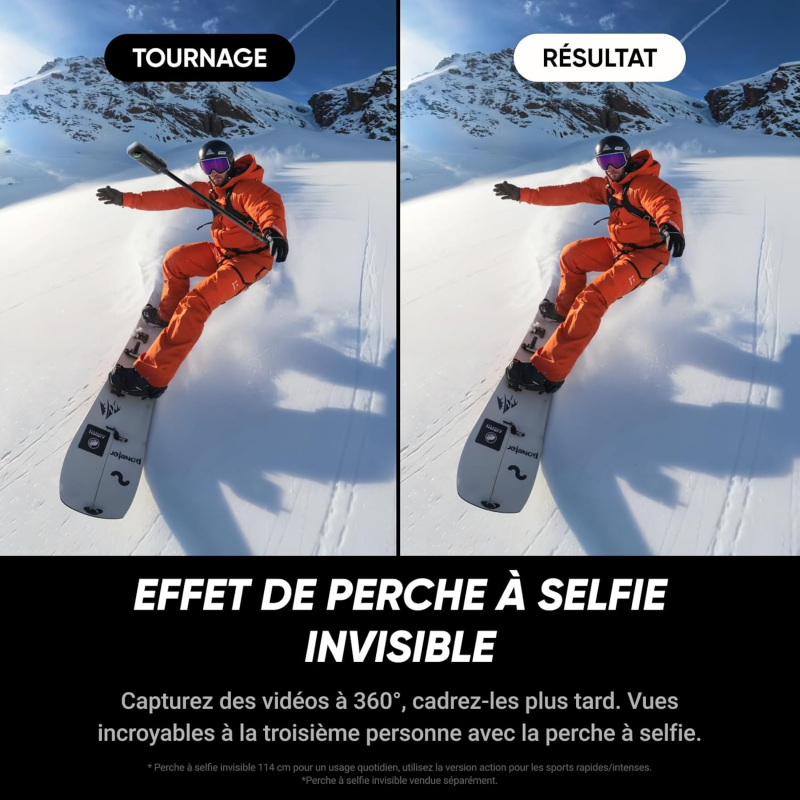 Insta360 X5 - Caméra d'action 360 étanche Insta360 X5 - Caméra d'action 360 étanche