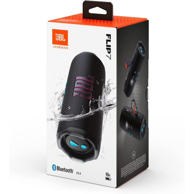 Enceinte Bluetooth portable JBL Flip 7 - Noir Enceinte Bluetooth portable JBL Flip 7 - Noir