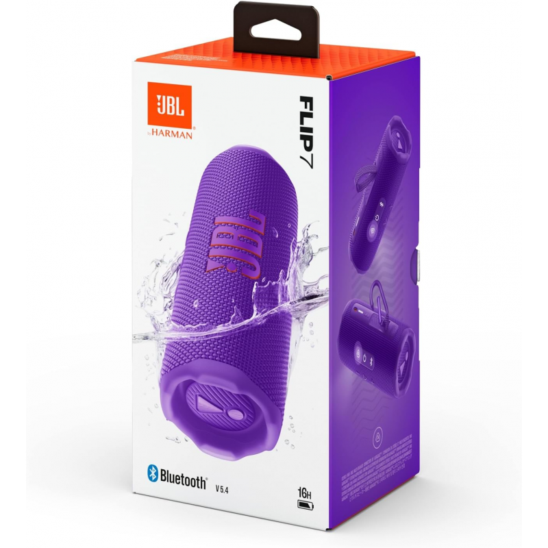 Enceinte Bluetooth portable JBL Flip 7 - Violet Enceinte Bluetooth portable JBL Flip 7 - Violet