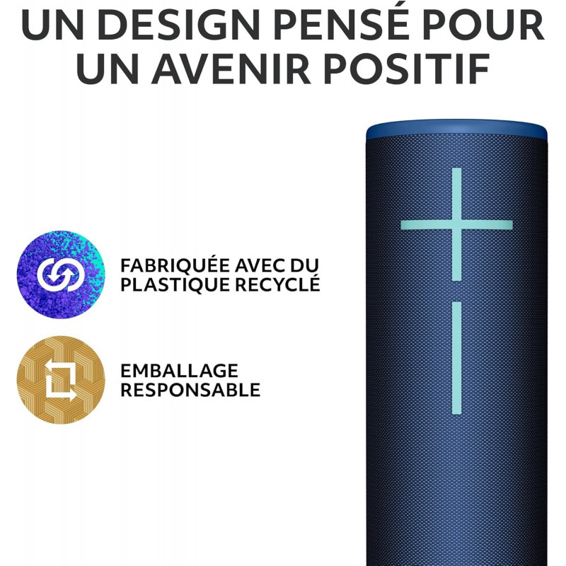 Logitech Ultimate Ears MEGABOOM 4 Enceinte Bluetooth Portable étanche - Bleu