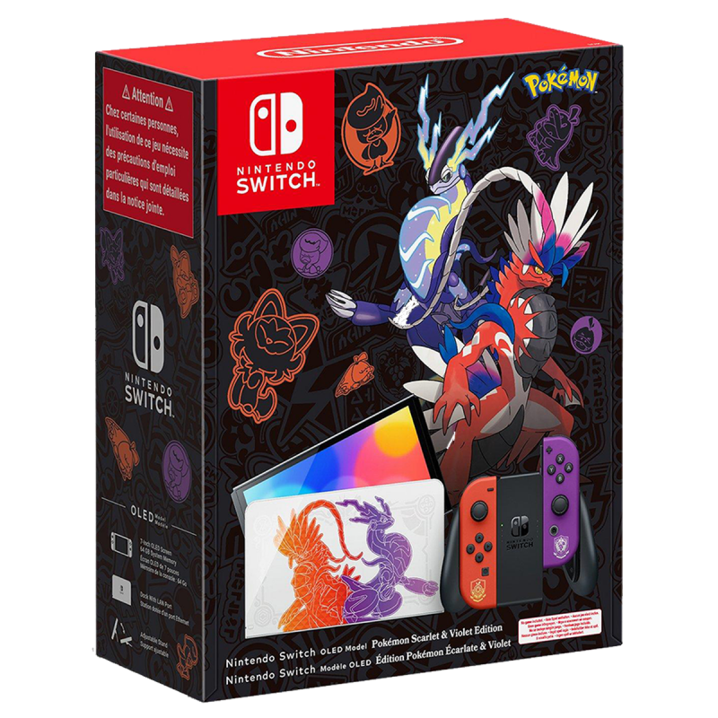 Nintendo Switch OLED Pokémon Écarlate et Violet en édition limitée Nintendo Switch OLED Pokémon Écarlate et Violet en édition limitée