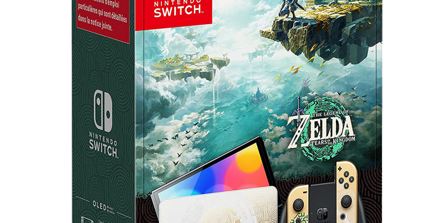 Megavente | Console Nintendo Switch Modèle OLED Edition The Legend
