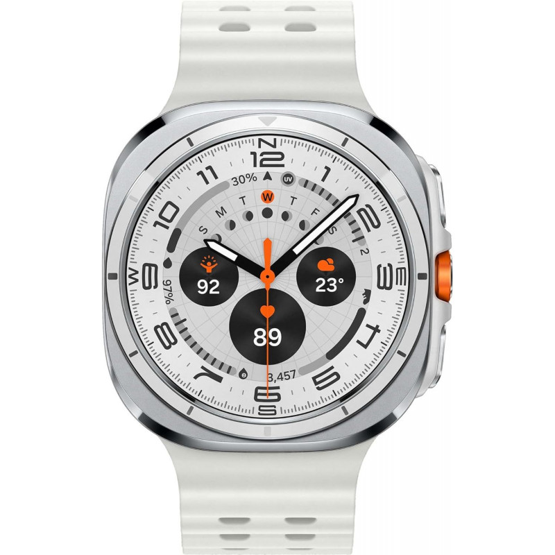 Samsung Galaxy Watch Ultra, Montre Connectée Intelligente, Galaxy AI (4G, 47mm) - Blanc Titane
