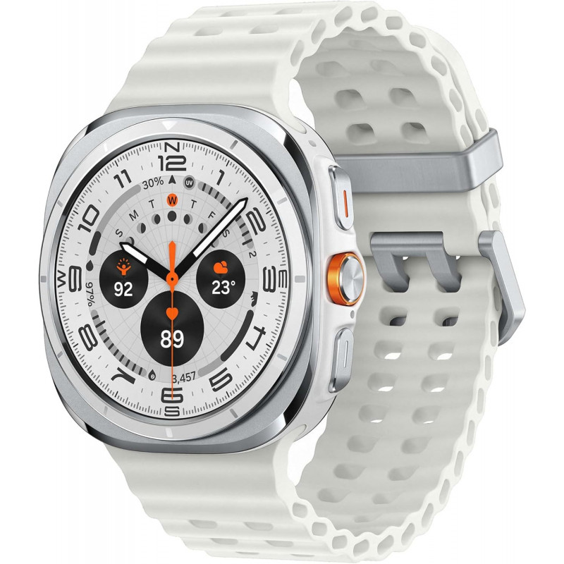 Samsung Galaxy Watch Ultra, Montre Connectée Intelligente, Galaxy AI (4G, 47mm) - Blanc Titane