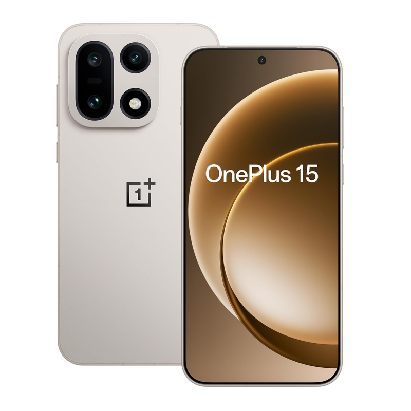 Smartphone OnePlus 15 5G (Double SIM, 16 Go + 512 Go) - Sand Storm (Version globale)