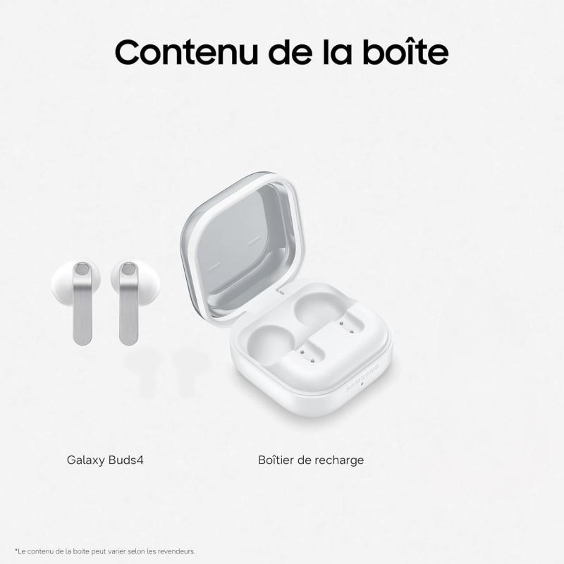 Samsung Galaxy Buds4, Écouteurs Bluetooth sans Fil - Blanc