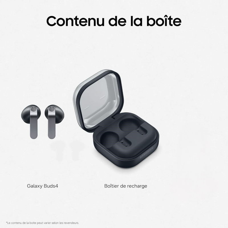 Samsung Galaxy Buds4, Écouteurs Bluetooth sans Fil - Noir