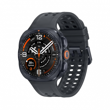 Samsung Galaxy Watch Ultra 2 Smart Watch (LTE, 47mm) - Noir Titane avec Noir Bracelet Sport extrême