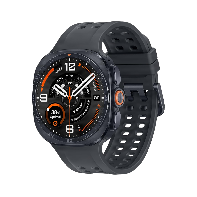 Samsung Galaxy Watch Ultra 2 Smart Watch (LTE, 47mm) - Noir Titane avec Noir Bracelet Sport extrême