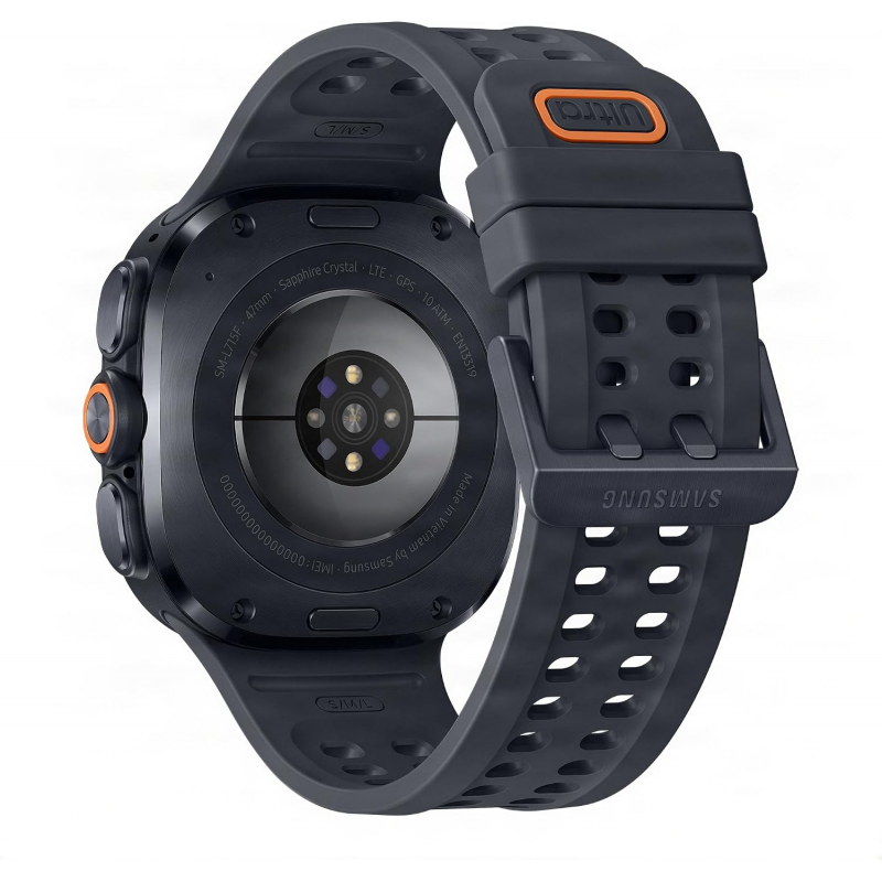 Samsung Galaxy Watch Ultra 2 Smart Watch (LTE, 47mm) - Noir Titane avec Noir Bracelet Sport extrême