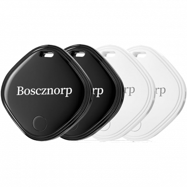 Boscznorp Air Tracker Tag 4 pièces avec Apple Find My (iOS Uniquement) Boscznorp Air Tracker Tag 4 pièces avec Apple Find My (iOS Uniquement)